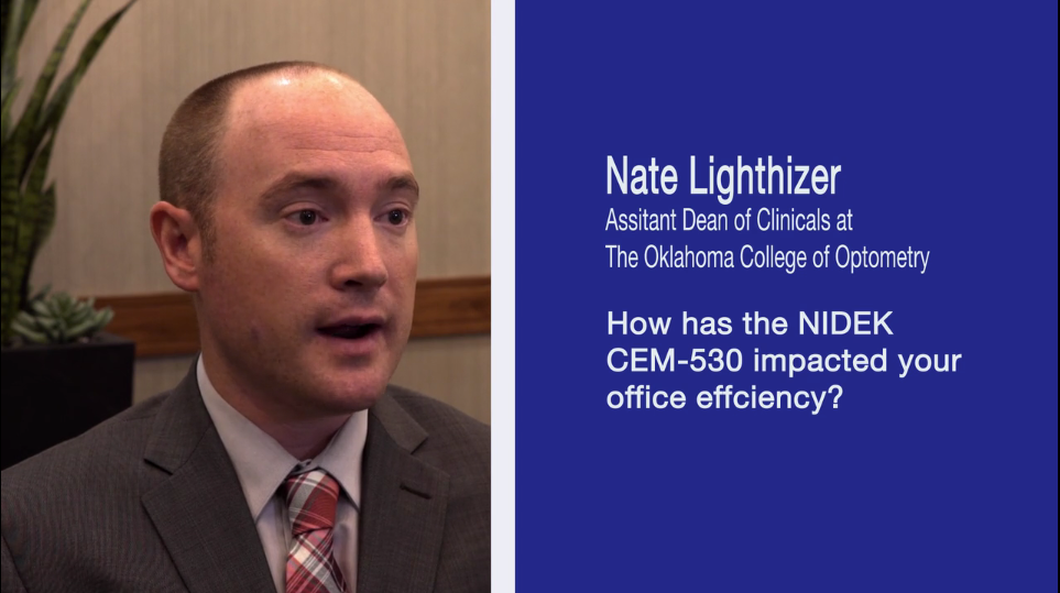 Q3. How has the Nidek CEM-530 impacted your office efficiency?